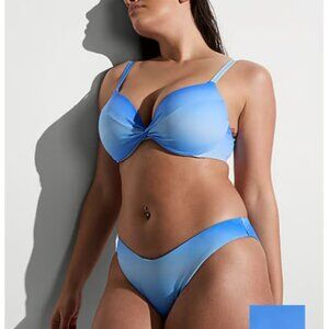 Blue Ombre Victoria's Secret 38D Twist Push-Up Bikini Top and Harlow Bottom Med